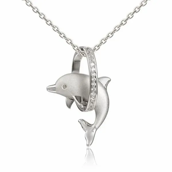 Jumping Dolphin Pendant Blue Water Jewelers Saint Augustine, FL