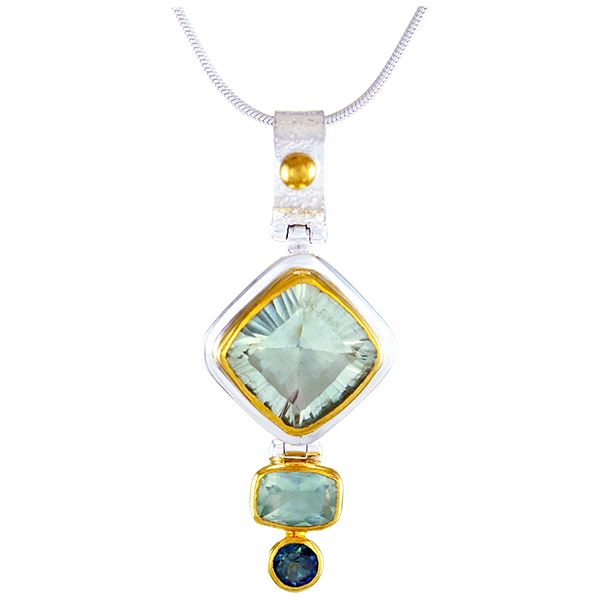 Colored Stone Pendant Blue Water Jewelers Saint Augustine, FL