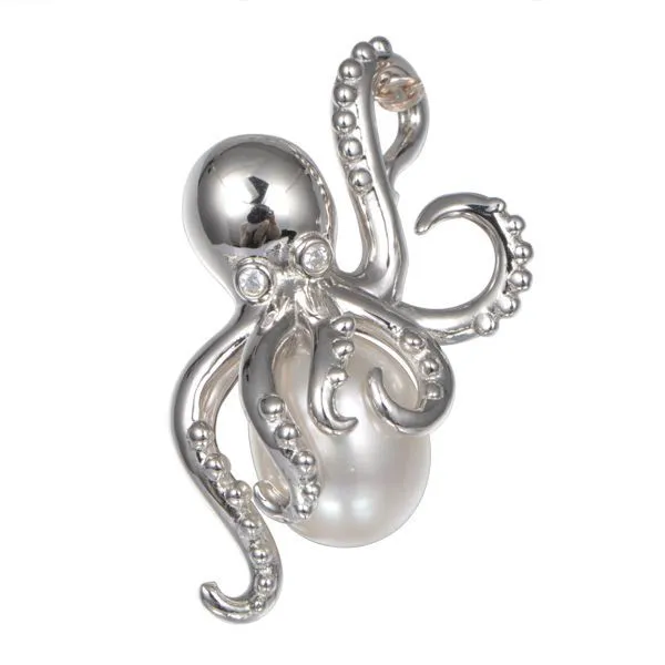 SILVER OCTOPUS PEARL PENDANT Blue Water Jewelers Saint Augustine, FL