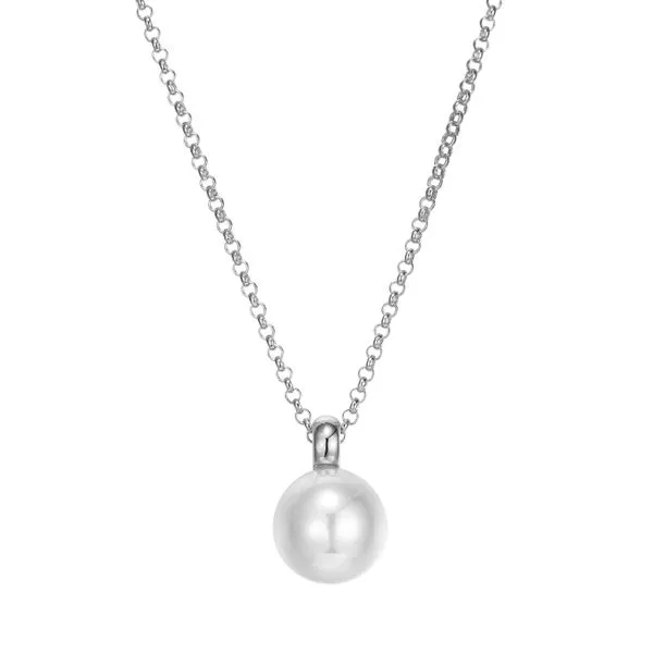 PEARL SILVER PENDANT WITH CHAIN Blue Water Jewelers Saint Augustine, FL