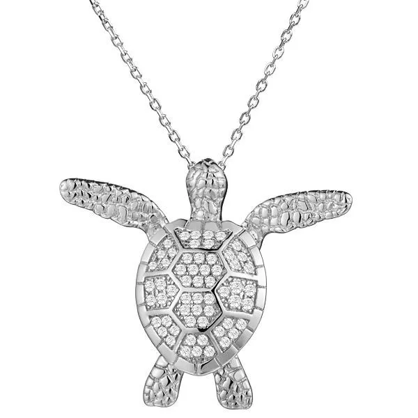 Turtle Pendant Necklace Blue Water Jewelers Saint Augustine, FL