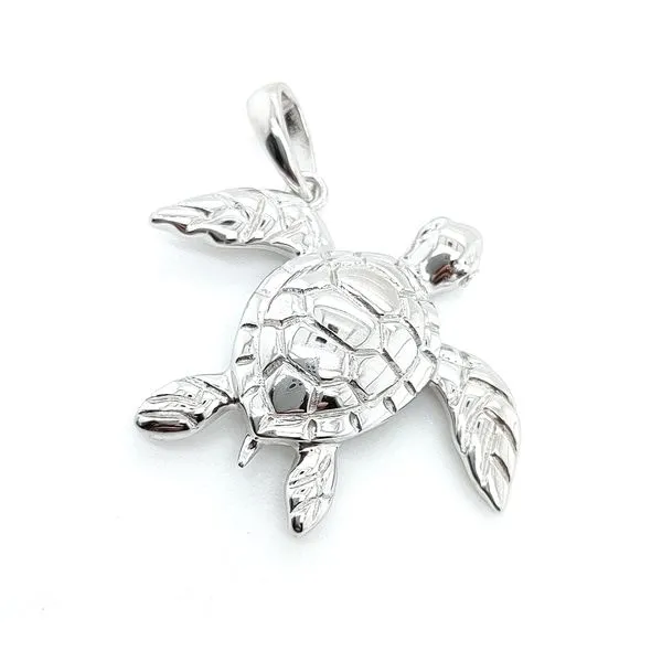 SILVER SEA TURTLE PENDANT Blue Water Jewelers Saint Augustine, FL