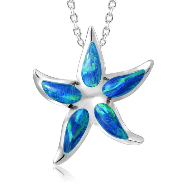 STERLING SILVER AND OPAL STARFISH PENDANT Blue Water Jewelers Saint Augustine, FL