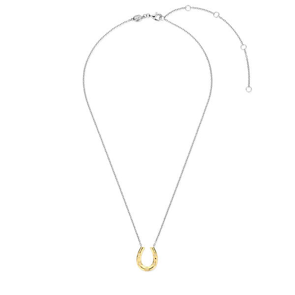 TI SENTO Gold-Plated Silver Horseshoe Necklace Image 4 Blue Water Jewelers Saint Augustine, FL