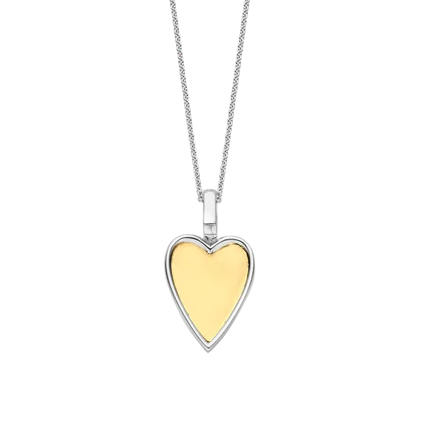 TI SENTO Gold-Plated Silver Heart Pendant Necklace Image 2 Blue Water Jewelers Saint Augustine, FL