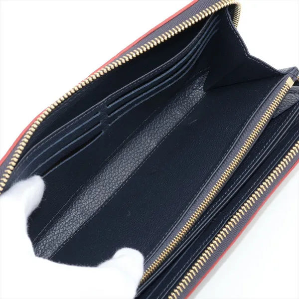 Louis Vuitton Empreinte Marine Rouge Zip Round Wallet Image 5 Blue Water Jewelers Saint Augustine, FL