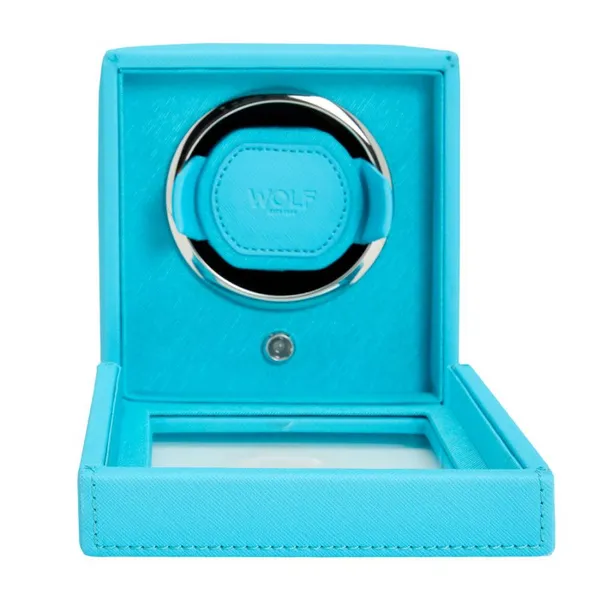 WOLF WATCH WINDER - TURQUOISE Image 3 Blue Water Jewelers Saint Augustine, FL