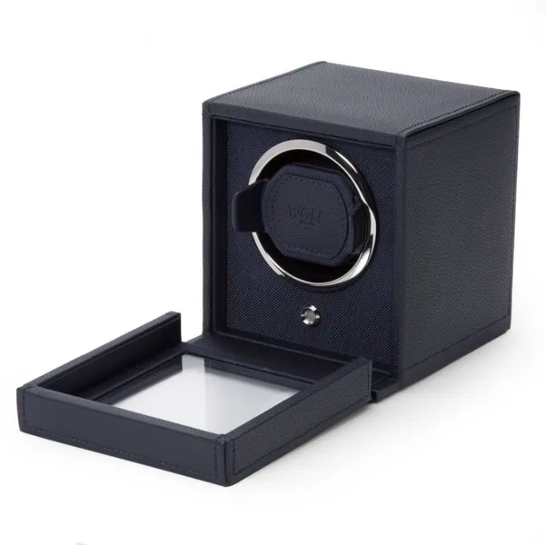 WOLF WATCH WINDER - NAVY Image 4 Blue Water Jewelers Saint Augustine, FL