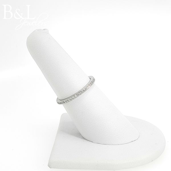 Platinum Diamond Eternity Band Image 2 B & L Jewelers Danville, KY