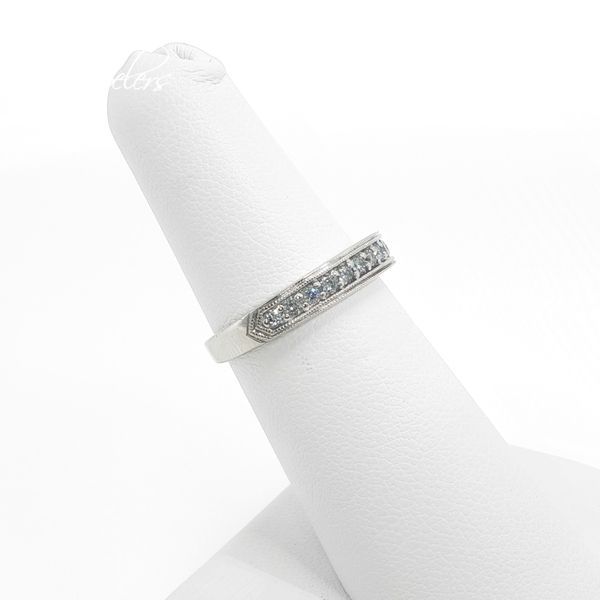 14K White Gold 0.50ctw Round Diamond Band Image 2 B & L Jewelers Danville, KY