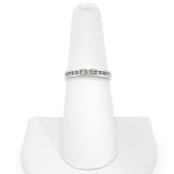10k White Gold .18ctw Round Diamond Channel Band B & L Jewelers Danville, KY
