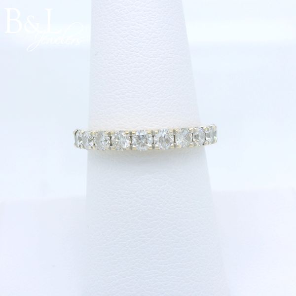 14k Yellow Gold 1ctw Round Diamond Wedding Band B & L Jewelers Danville, KY