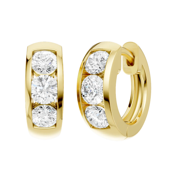 Lab Diamond Earrings Image 2 B & L Jewelers Danville, KY