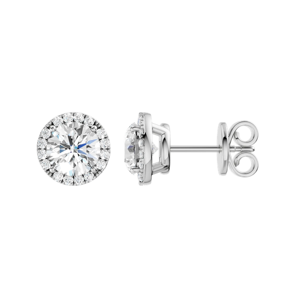 Lab Diamond Earrings Image 2 B & L Jewelers Danville, KY