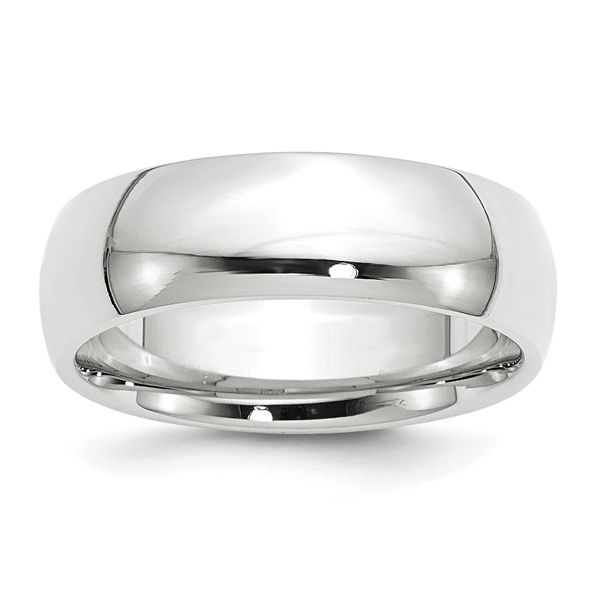 14k White Gold 7mm Wedding Band B & L Jewelers Danville, KY