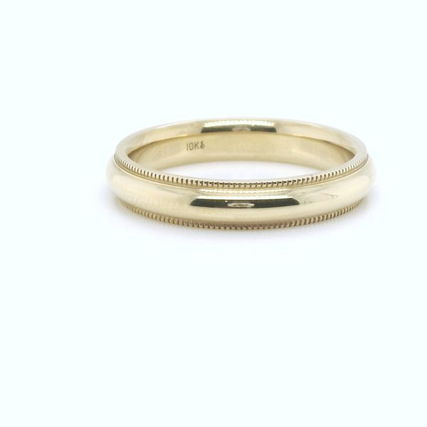 10K Yellow Gold 4mm Milgrain Wedding Band B & L Jewelers Danville, KY