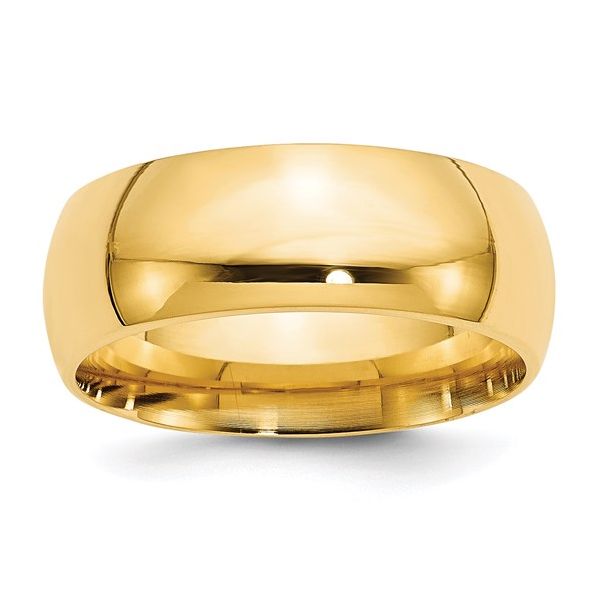 14k Yellow Gold 8mm Wedding Band B & L Jewelers Danville, KY