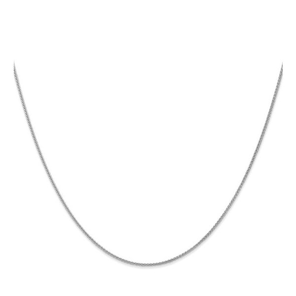 10k White Gold 1.05mm Spiga Chain – 16