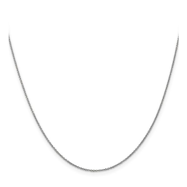10k White Gold Cable Chain Necklace – 20 Inch Image 2 B & L Jewelers Danville, KY