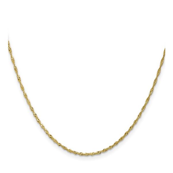 10k Yellow Gold 1.4mm Singapore Chain – 16