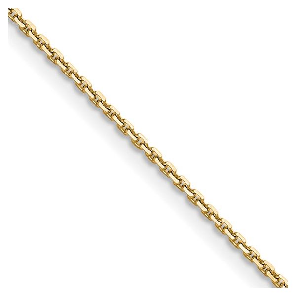 14k Yellow Gold 1.1mm Diamond Cut Cable Chain Necklace – Adjustable 16-18 Inch B & L Jewelers Danville, KY