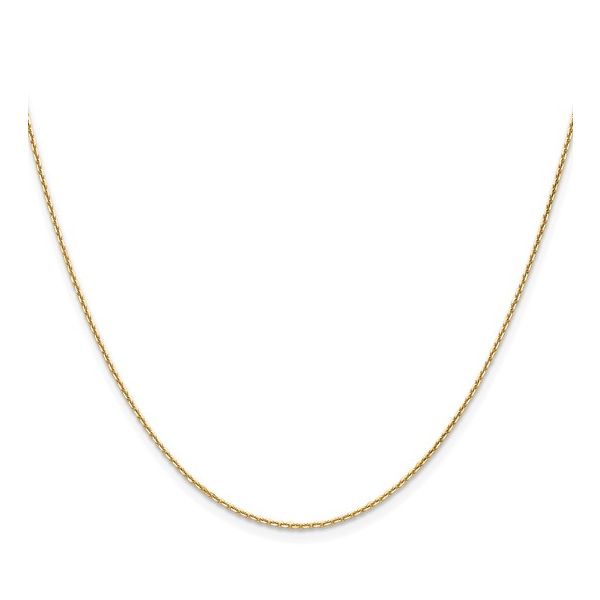 14k Yellow Gold 1.1mm Cable Link Chain – 16