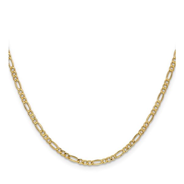 14k Yellow Gold 2mm Figaro Rope Chain Necklace – 20 Inch Image 2 B & L Jewelers Danville, KY