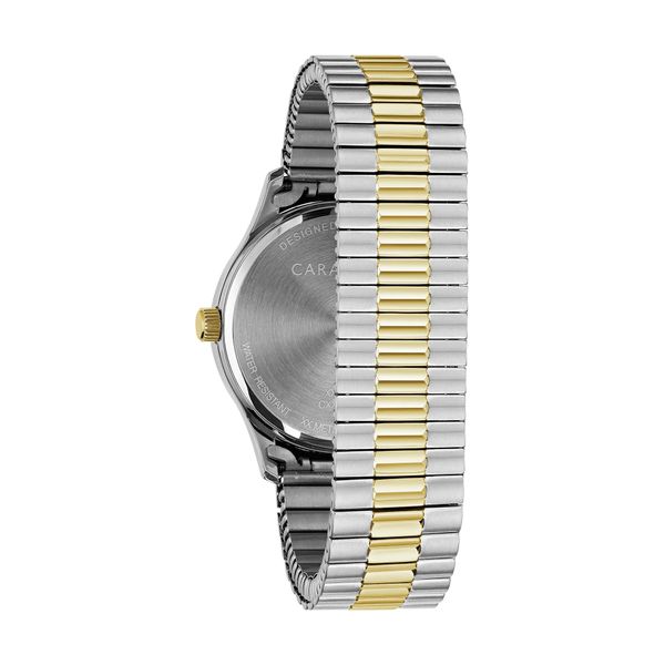 Two Tone Expansion White Dial Caravelle Men's Watch Image 3 B & L Jewelers Danville, KY