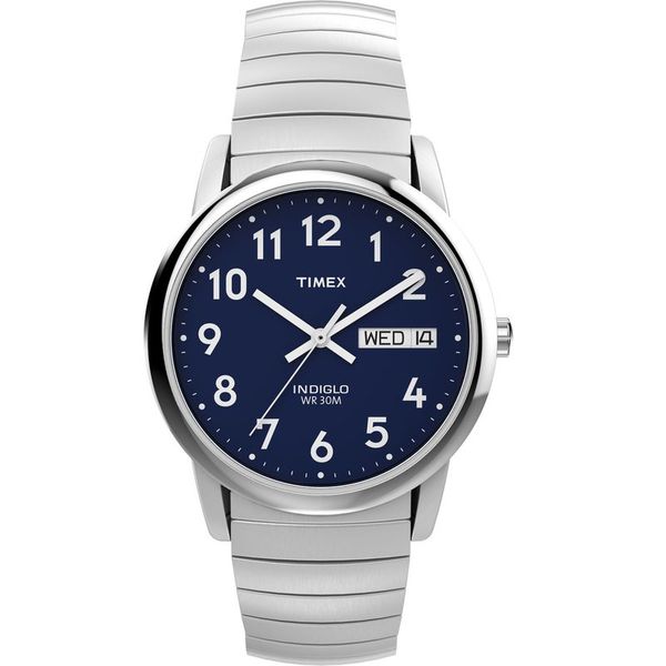 Timex Men's Easy Reader Navy Dial with Indiglo Night-Light Watch B & L Jewelers Danville, KY