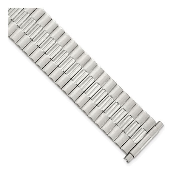 Men’s Stainless Steel Expansion Watch Band (Fits 17–22mm) B & L Jewelers Danville, KY