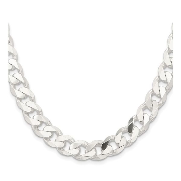 Sterling Silver 11.5mm Curb Chain – 24