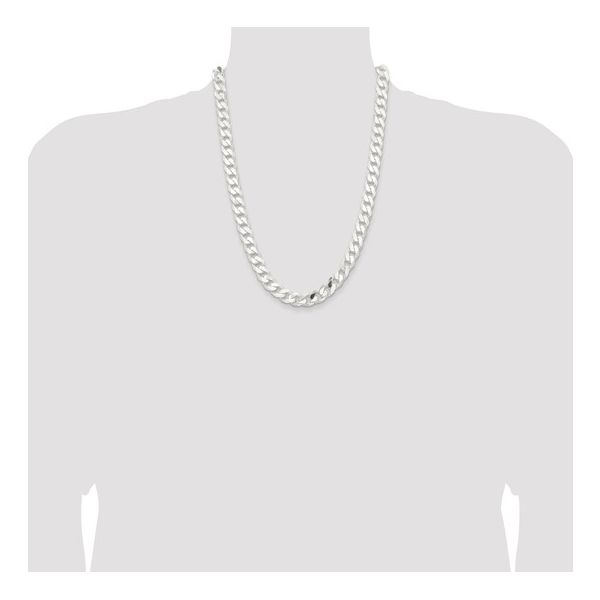 Sterling Silver 11.5mm Curb Chain – 24