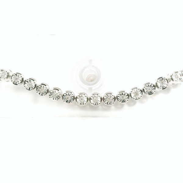 Sterling Silver .50ctw Diamond Illusion Tennis Bracelet B & L Jewelers Danville, KY