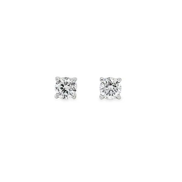 Sterling Silver Lab Diamond Stud Earrings B & L Jewelers Danville, KY