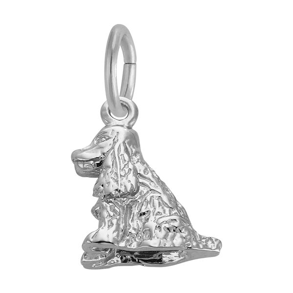 Sterling Silver Cocker Spaniel Dog Charm Image 2 B & L Jewelers Danville, KY