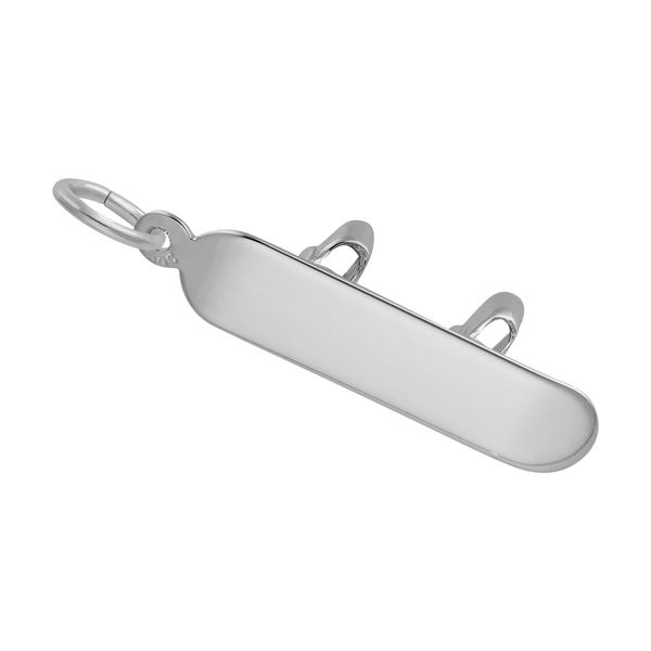 Sterling Silver Snowboard Charm Image 2 B & L Jewelers Danville, KY