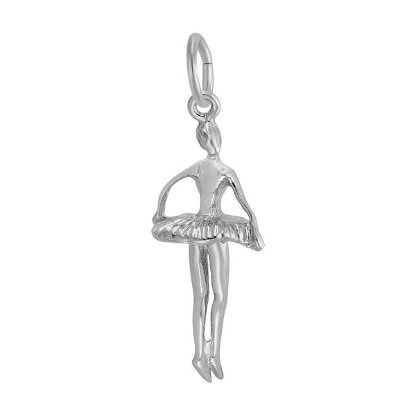 Sterling Silver Ballet Dancer Charm Image 2 B & L Jewelers Danville, KY