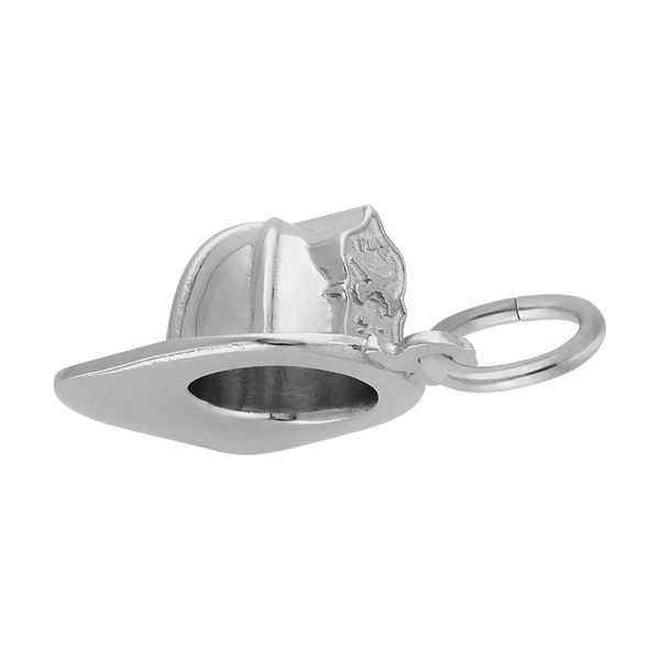 Sterling Silver Firemans Hat Charm Image 2 B & L Jewelers Danville, KY