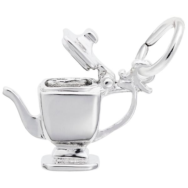 Sterling Silver Teapot Charm Image 2 B & L Jewelers Danville, KY