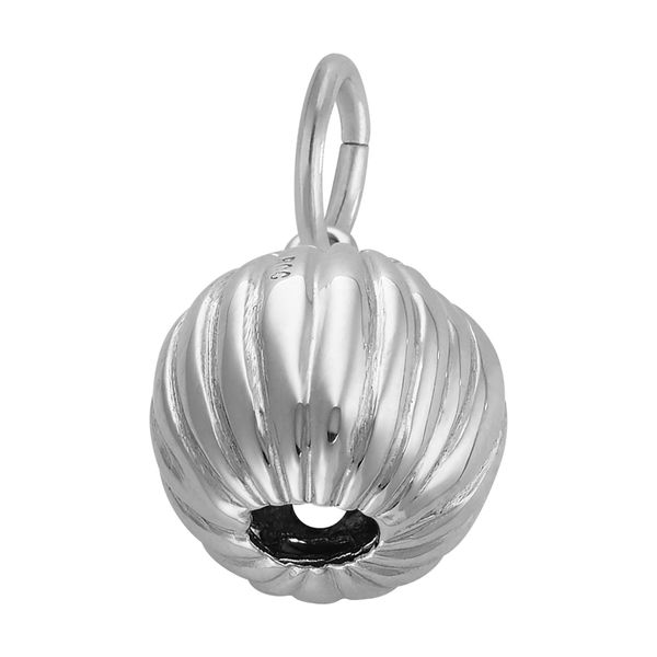 Sterling Silver Jack O' Lantern Charm Image 2 B & L Jewelers Danville, KY