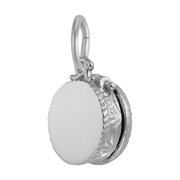Sterling Silver Happy Birthday Cake Charm Image 2 B & L Jewelers Danville, KY