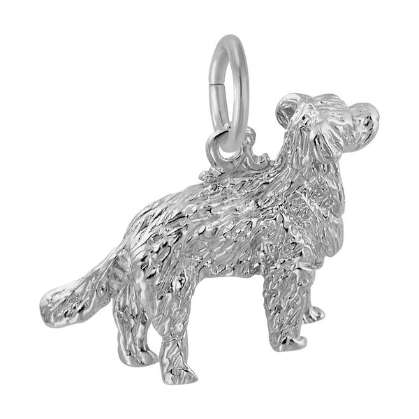 Sterling Silver Golden Retriever Dog Charm Image 2 B & L Jewelers Danville, KY
