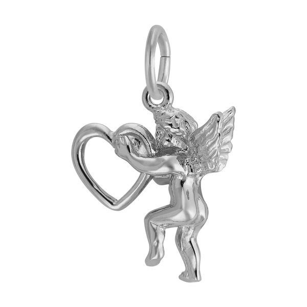 Sterling Silver Love Angel Charm Image 2 B & L Jewelers Danville, KY