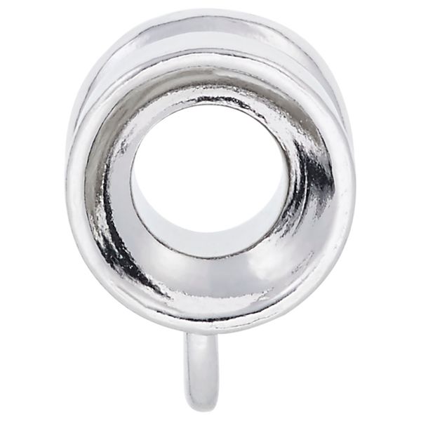 Sterling Silver Raised Edges Charmdrop Image 2 B & L Jewelers Danville, KY