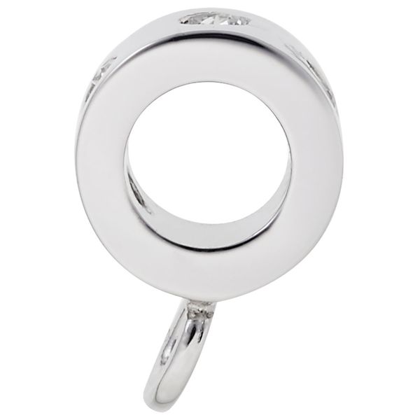 Sterling Silver Charmdrop White Stones Image 2 B & L Jewelers Danville, KY