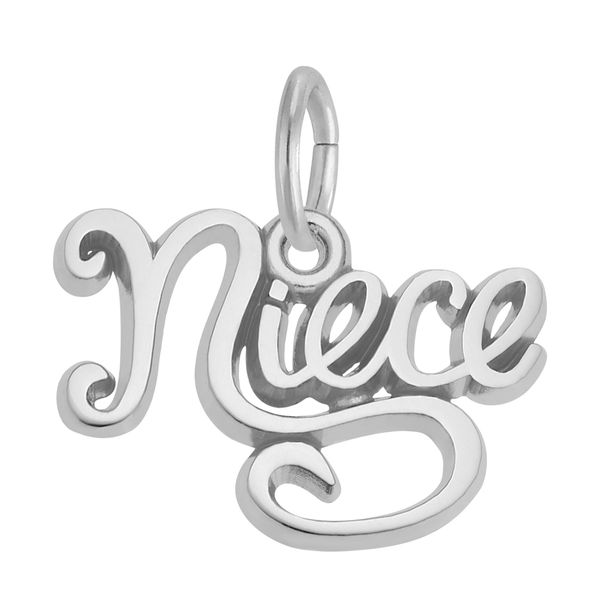 Sterling Silver 'Niece' Script Charm B & L Jewelers Danville, KY