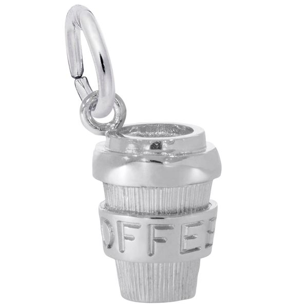 Sterling Silver Coffee Cup Charm Image 2 B & L Jewelers Danville, KY