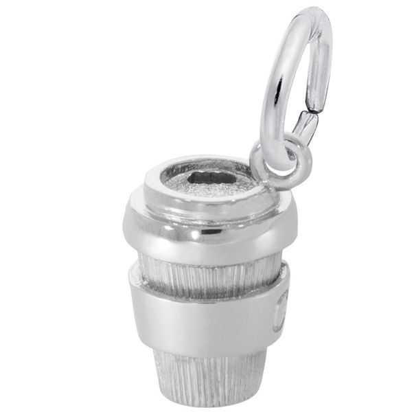 Sterling Silver Coffee Cup Charm Image 3 B & L Jewelers Danville, KY