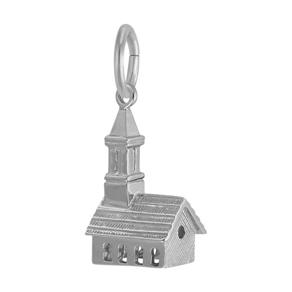 Sterling Silver Church Charm Image 2 B & L Jewelers Danville, KY