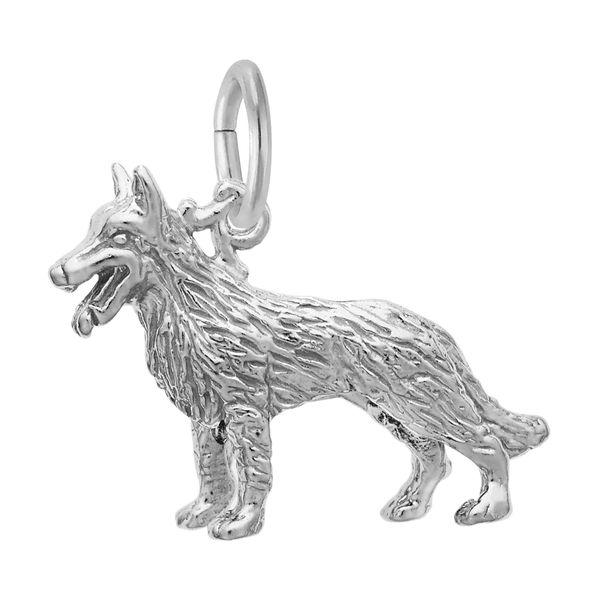 Sterling Silver German Shepherd Dog Charm B & L Jewelers Danville, KY